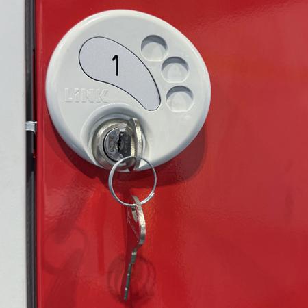 214-441 RS PRO 1 Door Steel Light Grey Locker, 450 mm x 450 mm x 450mm