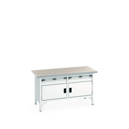 41002030-16V Bott 2 Door, 2 Drawer Sheet Steel Floor Standing Storage Cabinet, 1500 X 750 X 840mm