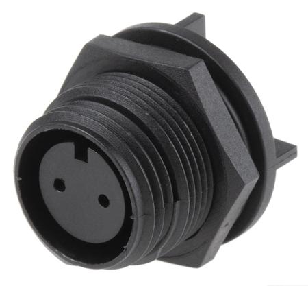 PX0413/02S/PC Bulgin Circular Connector, 2 Contacts, PCB, Miniature Connector, Socket, Female, IP68, Buccaneer 400 Series