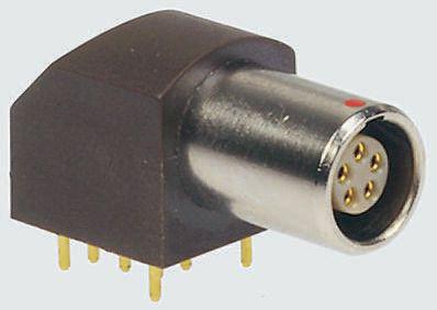 EPG.0B.305.HLN LEMO Circular Connector, 5 Contacts, Panel, 11.7 mm Connector, Socket, Female, IP50, 0B Series