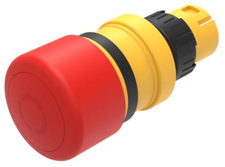 61-3440.4/1 EAO 61 Series Series Maintained Emergency Stop Push Button, 16mm Cutout