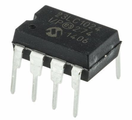 23LC1024-I/P Microchip SRAM, - 1Mbit
