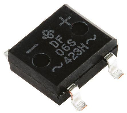 DF06S-E3/77 Vishay Bridge Rectifier, 1A, 600V, 4-Pin