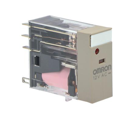 G2R-2-SN-12VAC--S- Omron, 12V ac Coil Non-Latching Relay DPDT, 5A Switching Current Plug In, G2R-2-SN 12VAC (S)