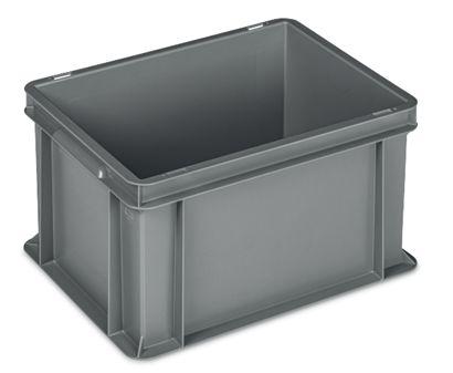 625-758 RS PRO 42L Grey Plastic, Polypropylene Large Storage Box, 220mm x 400mm x 600mm