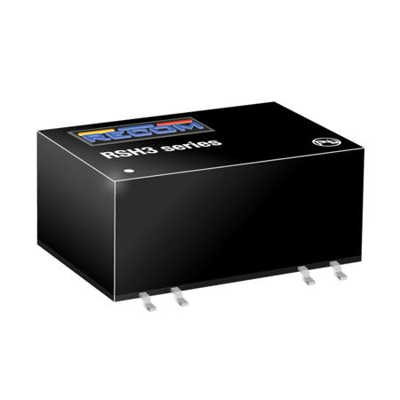 RSH3-2405S-H2 Recom RSH3 DC-DC Converter, 5V dc/ 600mA Output, 18 → 36 V dc Input, 3W, Surface Mount, +81°C Max Temp -40°C Min