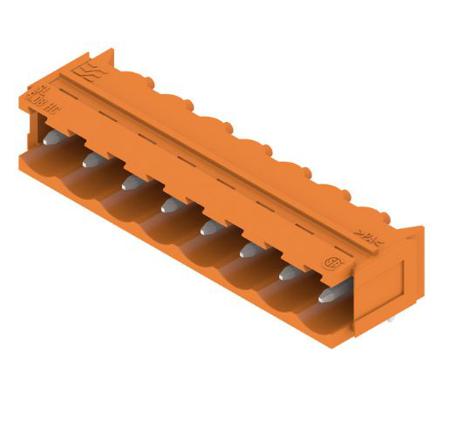 1154830000 Weidmuller, 5.08mm Pitch, OMNIMATE SL, 8 Way, Right Angle, Pluggable Terminal Block, Header, Through Hole, Solder