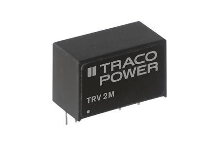 TRV-2-1521M TRACOPOWER TRV 2M DC-DC Converter, 5V dc/ 200mA Output, 12 → 18 V dc Input, 2W, PCB Mount