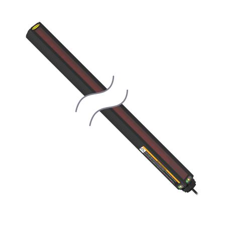MAHE6A Banner MAHE Series Light Curtain Light Curtain, 64 Beam(s), 2.5mm Resolution