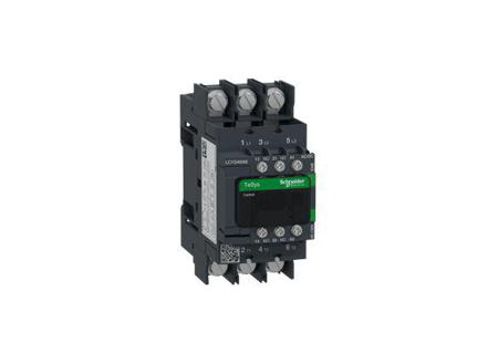 LC1D40A6EHE TeSys D LC1D Contactor, 3 Pole, 40 A, 1 NO + 1 NC