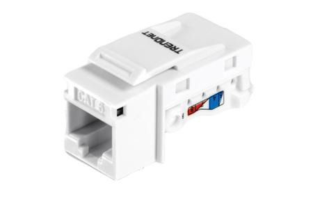 TC-K50C6 Trendnet TC Series Cat5, Cat5e, Cat6 1 Port RJ45 Patch Panel 22mm White