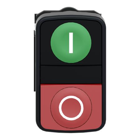 XB5AL73415 Schneider Electric Harmony XB5 Green, Red Push Button NO/NC Spring Return