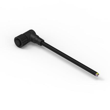 643641120308 Industrial Circular Connectors, 8 Contacts, Cable Mount, M12 Connector, Socket, Female, IP67, WR-CIRC Series