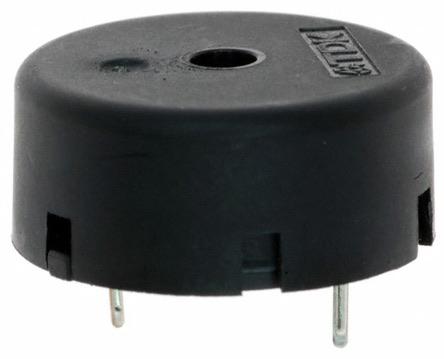 PS1720P02 TDK 70dB PCB Mount Low External Piezo Buzzer, 17 (Dia.) x 8mm, 3V ac Min, 30V ac Max