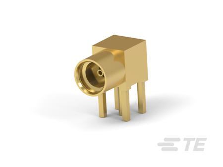 1408151-1 TE Connectivity  Series Board Mount MMCX Connector, 50Ω, Through Hole Termination, Vertical Body