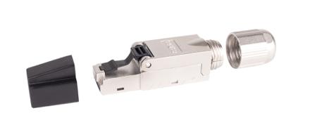 MMCPLSO6AFS CAE Multimedia Connect MMCP Series Male RJ45 Plug, Tool-less Cable Mounting, Cat6EA Straight