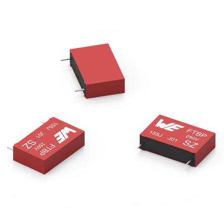 890273325009CS Wurth Elektronik WCAP-FTBP Film Capacitor, 250V dc, ±5%, 1μF, Through Hole