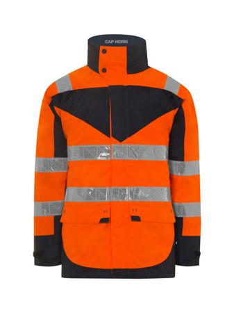 VESTECAPHO3OMXL T2S Cap Horn Orange Unisex Hi Vis Jacket, XL