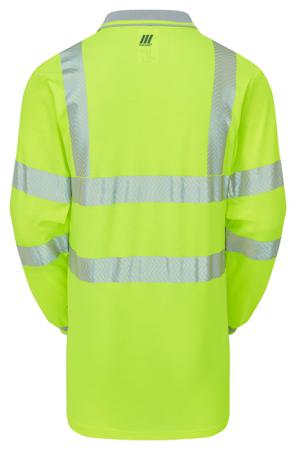 LFE925-NB-S PULSAR LFE903 Yellow Men Hi Vis Polo Shirt, S