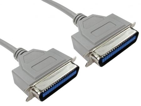 286-3393 RS PRO Centronics to Male Centronics Parallel Cable, 2m, Grey Sheath