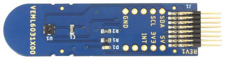 VEML6031X00-SB Vishay VEML6031X00 ALS Ambient Light Sensor Sensor Board for VEML6031X00 Display Backlight Controls, Infotainment