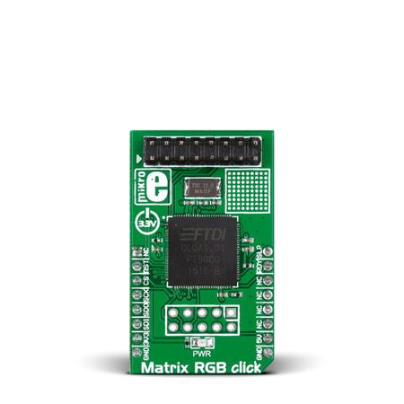 MIKROE-2239 MikroElektronika , Matrix RGB click Development Board for FT900 for MikroBUS