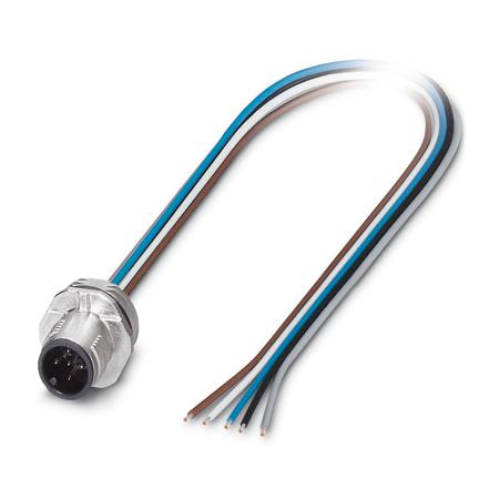 1458826 Phoenix Contact Circular Connector, 5 Contacts, Plug-In, M12 Connector, Plug, Male, IP65, IP67, SACC Series