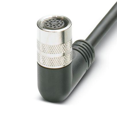 1260742 Phoenix Contact Right Angle Male 14 way M16 to Straight Free Ends Actuator/Sensor Cable, 5m