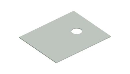 WS 247 Fischer Elektronik Flame Retardant Silicone Thermal Insulation, 21mm x 17mm x 0.3mm