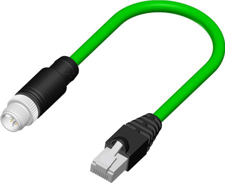 206-7669 RS PRO Male Straight to Male RJ Connector & Cable, 8 Core 5m Cable