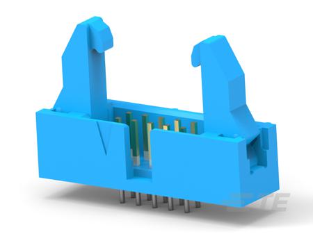 1761686-3 TE Connectivity AMP-LATCH, 2.54mm Pitch, 10 Way, 2 Row, Straight PCB Header, Through Hole