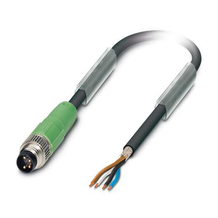 1521834 Phoenix Contact Male 4 way M8 to Unterminated Sensor Actuator Cable, 5 m
