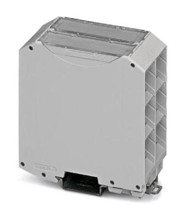 2869391 Phoenix Contact DIN Rail Enclosure Enclosure Type ME MAX 45-F G 3-3 KMGY Series , 85 x 45 x 92mm, Polyamide Electronic