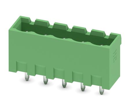 1924334 Phoenix Contact, 5.08mm Pitch, MSTBVA 2.5 HC/ 5-G-5.08, 5 Way, Pluggable Terminal Block, Header, Solder Termination,