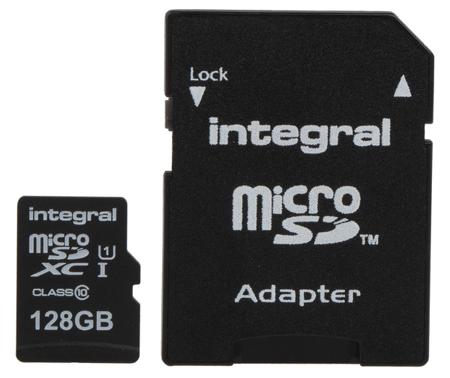 INMSDX128G10-90U1 Integral Memory 128 GB MicroSDXC Micro SD Card, Class 10