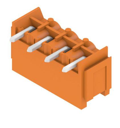 1148100000 Weidmuller OMNIMATE SL, 5.08mm Pitch, 4 Way, 1 Row, Right Angle PCB Terminal Block Header, Through Hole