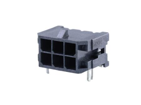 43045-0608 Molex 43045 Series Right Angle Surface Mount PCB Header, 6 Contact(s), 3 mm Pitch, 2 Row, Shrouded