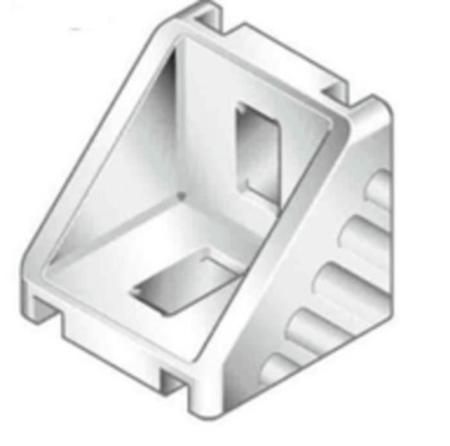 3842523525 Bosch Rexroth M6 Angle Bracket, Connecting Component, Strut Profile 30 mm, Groove Size 8mm