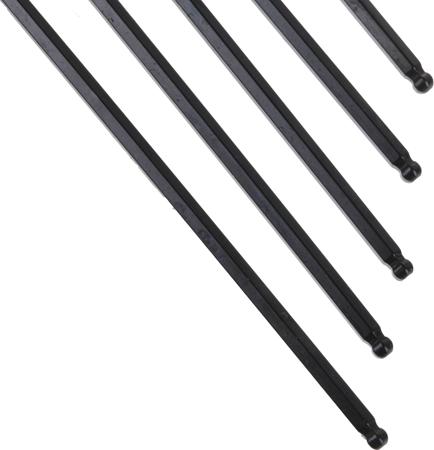 735-093 RS Pro 4 mm L Shape Long Arm Hex Key Chrome Vanadium Steel
