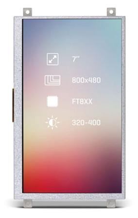 MIKROE-2174 MikroElektronika  TFT LCD Colour Display / Touch Screen, 7in, 800 x 480pixels