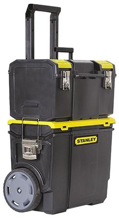 1-70-326 Stanley 3 in 1 2 drawers  Plastic Tool Box 2 Wheels, 475 x 284 x 475mm