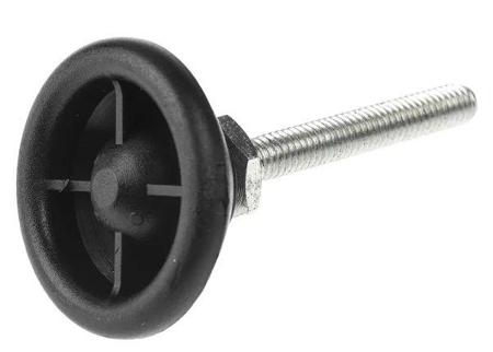 A040/002 Nu-Tech Engineering M6 PA Reinforced Nylon Levelling Adjustable Foot, 300kg Static Load Capacity