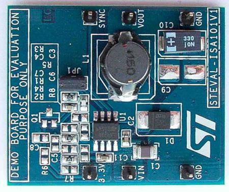 STEVAL-ISA101V1 STMicroelectronics Demonstration Board Power Management for L5973D for Step-Down Switching Regulator