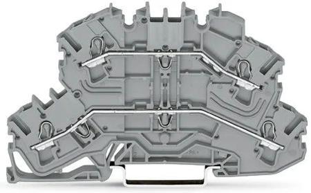 2002-2601 Wago Grey 2002 DIN Rail Terminal Block, 2 level