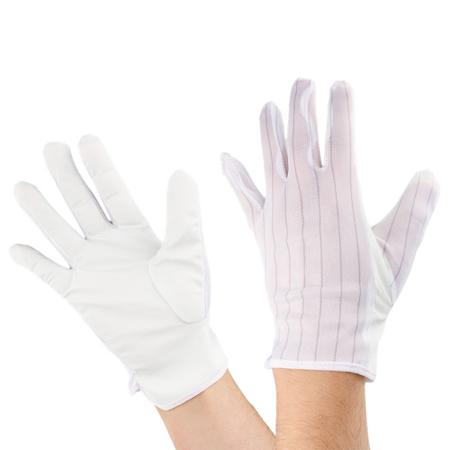 218-540 RS PRO ESD PU Tips White Polyester, Polyurethane Extra Grip Work Gloves, Size XL, Polyurethane Coating
