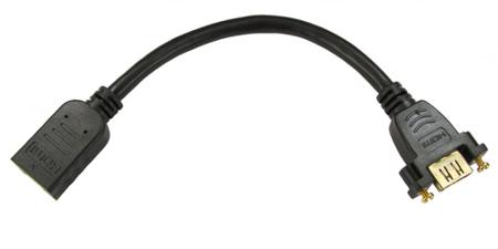 286-2959 RS PRO HDMI 2.0, 200mm Female HDMI to Female HDMI High Speed 4Kpixels