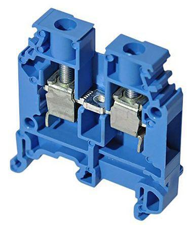 1SNA125486R0500---MA2-5-5-N ABB Standard DIN Rail Terminal, SNA Series , 2.5mm², 1 kV ac, 24A, Screw Clamp Termination, Blue