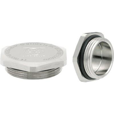 52103103 Lapp M12 ATEX Threaded Blanking Plug, Nickel Plated Brass, IP68