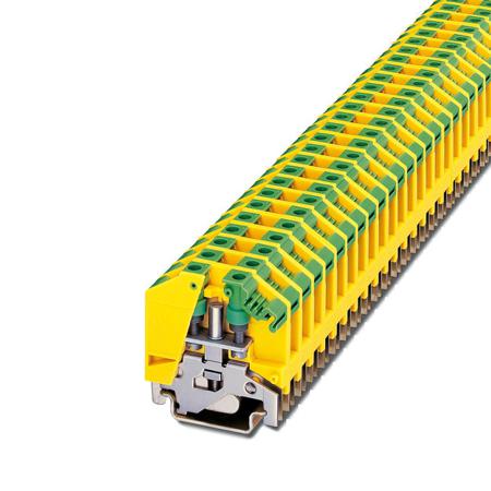 0790556 Phoenix Contact  OTTA2.5-PE Series Green, Yellow, Single-Level, Bolt Termination