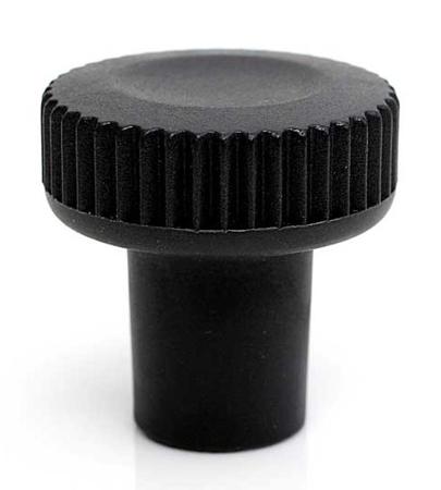 188-943 RS PRO Black Thermoplastic Thumbscrew Clamping Knob, M4, Threaded Mount